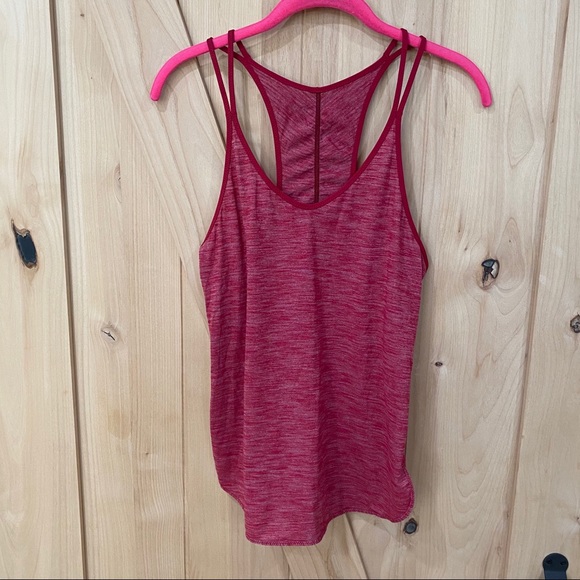 Lululemon What The Sport Singlet Size 6 Cranberry - Picture 4 of 12